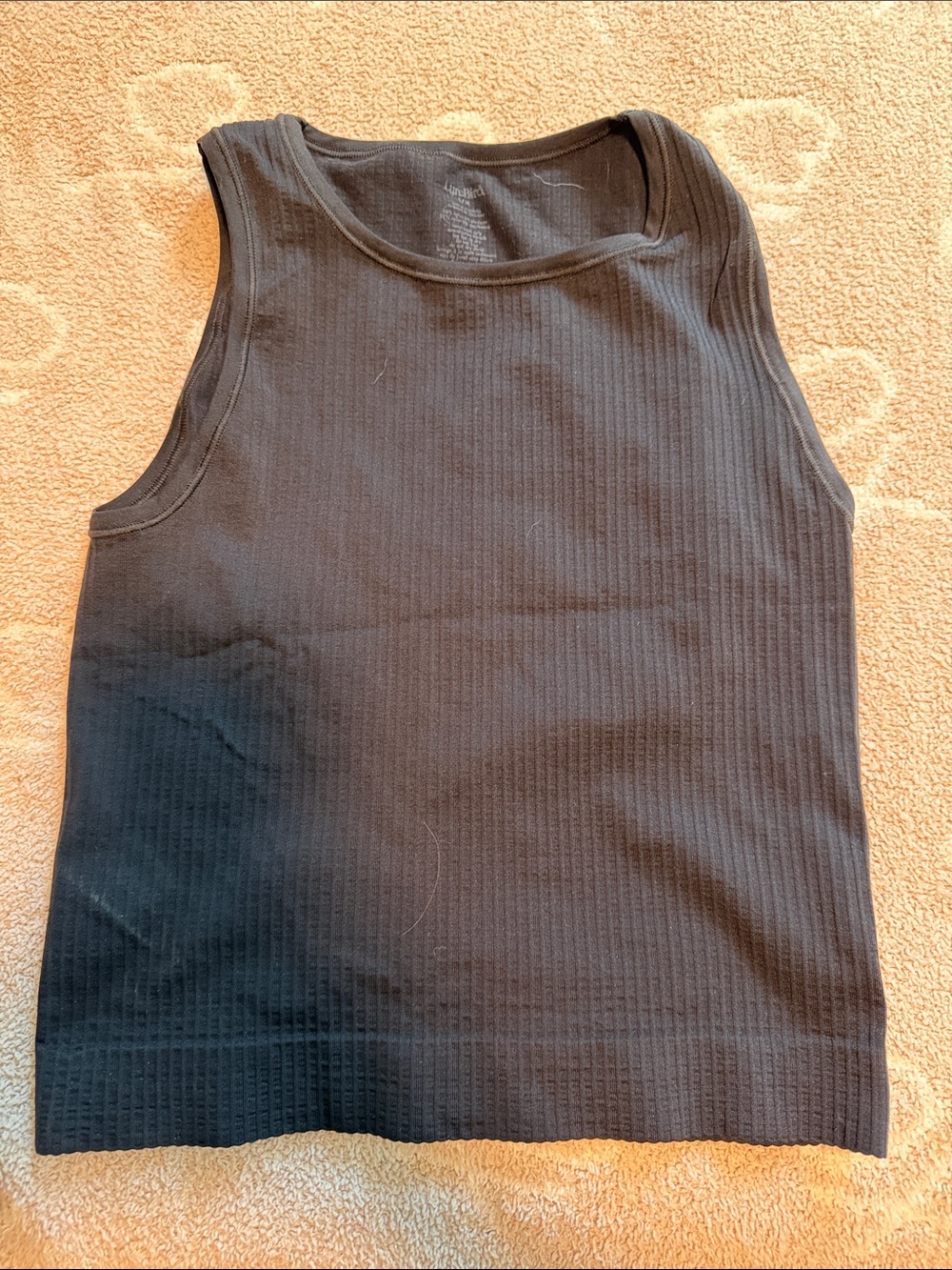 Women's Ribbed Tank Top - Black